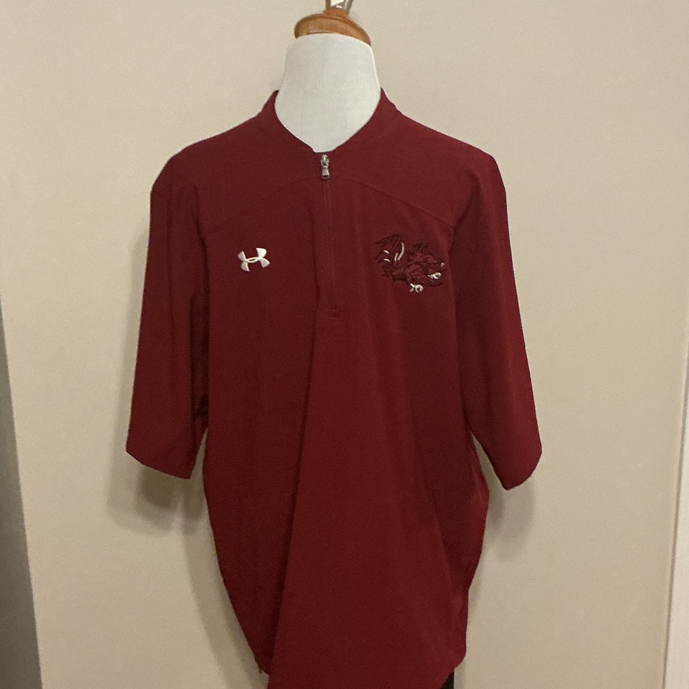 Under Armour Men's Maroon Half-Zip Jersey